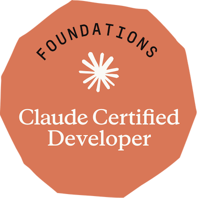 Badge Claude Certified Developer — Foundations